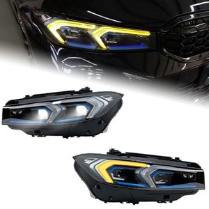 Auto Verlichting Voor Bmw 3 Serie G20 G28 20 19-2023 320i Led Auto Koplamp Montage Upgrade Blauw Wenkbrauw matrix Laser Koplampen