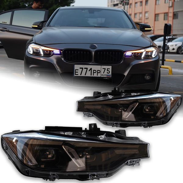 Luces de coche para BMW F30, lente de proyector de faro LED 20 13-20 18 320i 325i DRL, accesorios automotrices de estilo láser