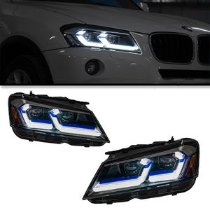 Lumières de voiture pour BMW x3 F25 2011-2013 lampe avant DRL Signal Signal Highlight LED Bulbes Projecteur Lens
