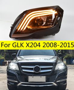 Feux de voiture pour GLK 20 08-20 15 X204, Modification des phares LED, mise à niveau du Style classe S DRL, ensemble de clignotants dynamiques