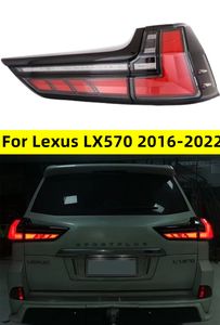 Feux de voiture pour Lexus LX570 20 16-20 22, feu arrière LED d'animation, clignotant dynamique DRL, accessoires automobiles