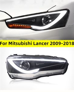 Lumières de voiture pour Mitsubishi Lancer 20 09-20 18 phares LED Assemblage DRL Turn signal des lampes avant N Play