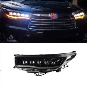 Feux de voiture pour Toyota Highlander lampe avant 20 15-20 18 nouveaux phares LED Kluger phares de signalisation diurnes DRL