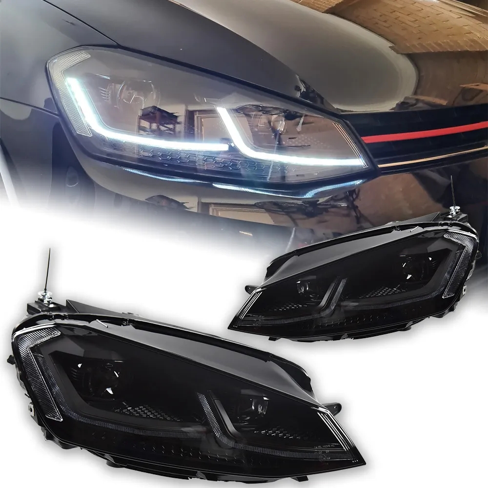 Lights de voiture pour VW Golf 7.5 LED Headlight 2013-20 20 Golf 7 Hid Head Lamp Signal Dynamic Bi Xenon Driving Light