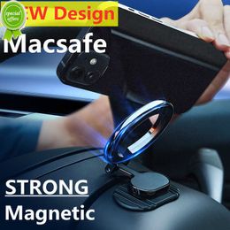 Auto Magnetische Auto Telefoon Houder Mobiele Dashboard Auto Mount Stand Ondersteuning in Auto Voor iPhone 14 13 12 macsafe case Opvouwbare Auto Beugel