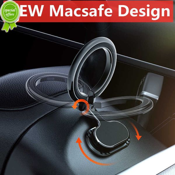 Support de téléphone de voiture magnétique pour voiture Support de tableau de bord Aimant Support de voiture Support GPS Mobile Macsafe Support dans la voiture pour iPhone Huawei Samsung