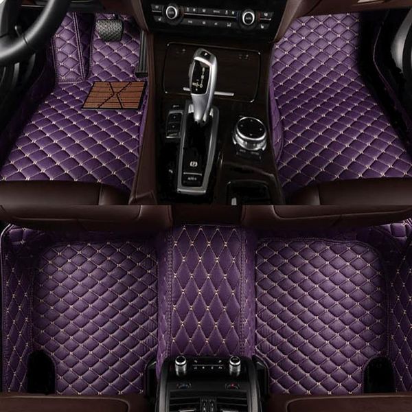 Alfombrilla de coche para toyota rav4 Land Cruiser Prado Corolla CAMRY Prius alfombras leather277V
