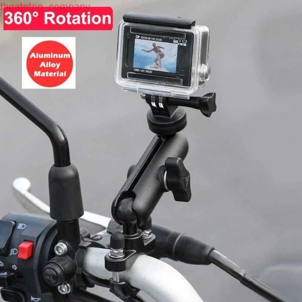 Support de caméra de moto en métal de voiture support de montage de miroir de guidon pour Gopro 8 7 6 DJI OSMO Action Insta360 accessoires de caméras de sport