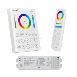 Auto MIBOXER FUT089 2.4G Wireless 8 Zone RF Remote;B8 Touch Panel Wallmounted Remote;LS2 5 in 1 LED -controller voor RGB+CCT LED