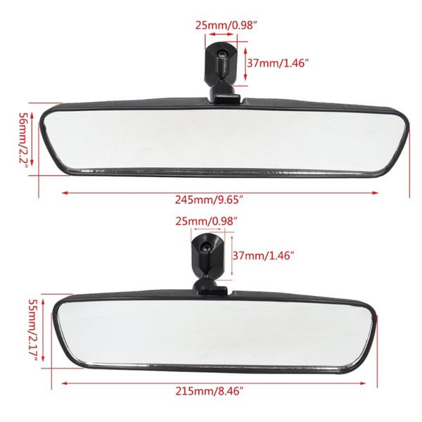 Espejo de automóvil retrovisor interior espejos universales vistas traseras automáticas espejo anti-glara de ángulo ancho para camión de automóvil