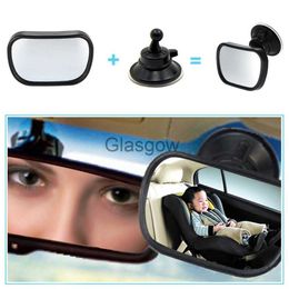 Rétroviseurs de voiture 2 en 1 Mini siège arrière de voiture de sécurité bébé vue miroir réglable bébé arrière convexe miroir voiture bébé enfants moniteur Carstyling x0801