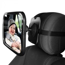 Espejos de coche Espejo retrovisor de coche asiento trasero de coche ajustable instalación de reposacabezas retrovisor niño bebé accesorios de monitor de seguridad x0801