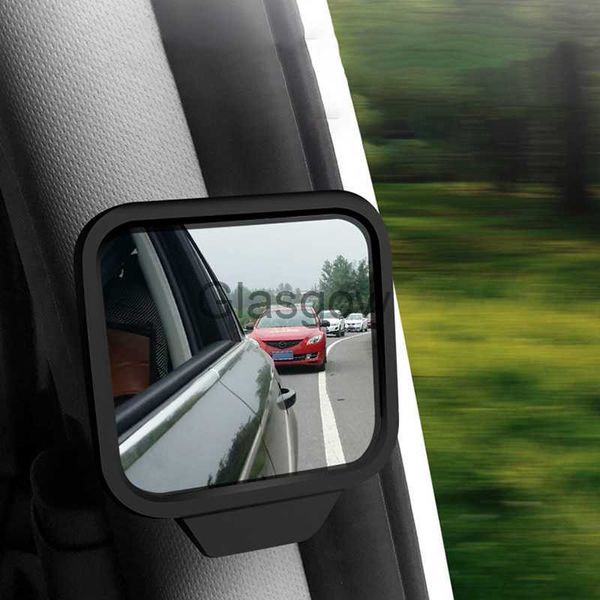Espejos de coche Lado del pasajero del conductor StickOn Espejos de punto ciego ajustables Espejo de bebé de coche para punto ciego Espejos de puerta retrovisores automotrices x0801