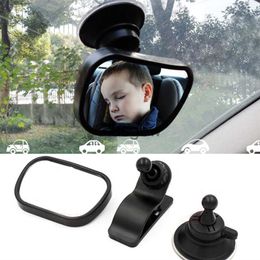 Miroirs de voiture Miroir de voiture pour enfant Miroir de voiture de sécurité Siège arrière réglable Rétroviseur avec ventouse x0801