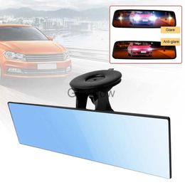 Rétroviseurs de voiture Miroir à ventouse Miroir de voiture Intérieur ventouse Rétroviseurs bleus Rétroviseur automatique Antireflet Grand angle Miroir x0801