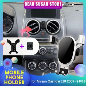 Support de téléphone portable de voiture pour Nissan Qashqai Dualis J10 2007 2008 2009 Air Vent Clip Plateau Stand Support Autocollant Accessoires iPhone