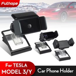 Auto Mobiele Telefoon Houder Voor Tesla Model 3 Model Y 2018-2023 Luchtuitlaat Mount Universele Gps Stand Solar beugel Auto Acessories