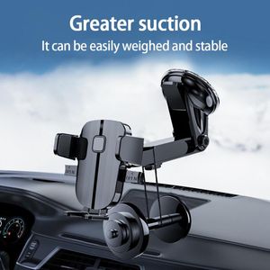 Support de téléphone portable pour voiture Camion Ventouse Navigation Rotation à 360° Pour usage général Automobile Télescopique Support de téléphone portable