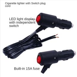 Auto motorfiets ATV Boat 12V 24V LED op Off Switch CAR Sigaretten Lichter Power Socket Plug Connector met 10A Zekering