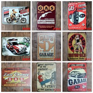 Auto motorfiets locomotief wanddecoratie metalen schilderij kenteken retro huis bar garage teken walls decor 20 * 30cm / 7,9 * 11.8 inch xg0238
