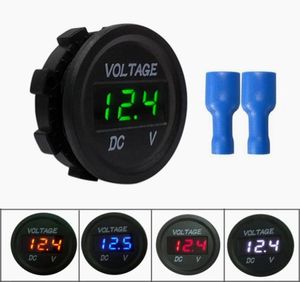 Auto Motor Voltmeter DC 548V Mini Digitale WaterproofLED Panel Tester Display Ronde Volt Meter Gauge8029990