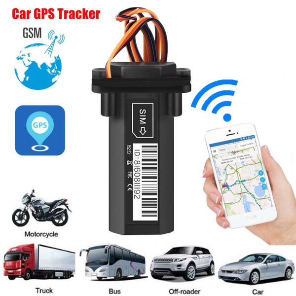 Localizzatore GPS impermeabile per auto Moto Batteria integrata GT02 Localizzatore GSM GPRS in tempo reale Dispositivo di localizzazione GPS integrato Localizzatore di veicoli