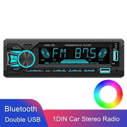 Auto mp3 stereo audio radio app controle bluetooth aux input tf usb single 1 din head unit met autozoeker functie swm-1789