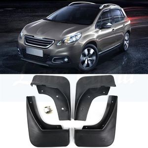 Car Mud Flaps For Peugeot 2008 SUV 2013-2017 2014 2015 2016 Mudflaps Splash Guards Mud Flap Mudguard Fender Front Rear Molded216q