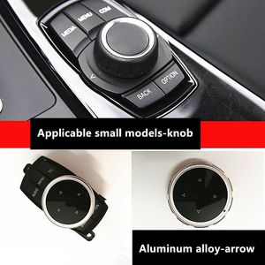 Auto Multimedia Knop Cover Stickers voor BMW 3 5 Serie X1 X3 X5 X6 F30 E90 E92 F10 F18 f11 F07 GT Z4 F15 F16 F25 E60 E61 Accessor2821