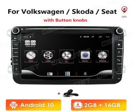 Auto multimedia -speler Android 10 GPS 2 DIN Autoradio Radio voor VW // Golf/Polo/Passat/B7/B6/Seat/Leon/Skoda4889743