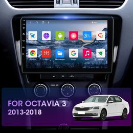 Lecteur multimédia vidéo de voiture Gps Radio stéréo Android 9 2-Din WIFI 1G pour Skoda Octavia écran tactile