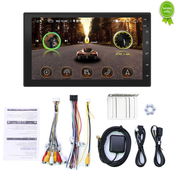 Coche nuevo 2din coche Radio Android reproductor multimedia Autoradio 2 Din 7 ''pantalla táctil GPS WIFI Bluetooth FM auto reproductor de audio estéreo