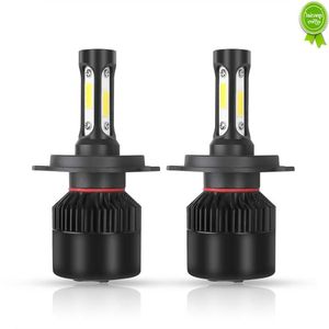 Voiture nouveau 2 pièces nouveau haut de gamme H4 6000K DC9-32V LED voiture feux de croisement phares ampoules lampe à LED COB puces 8000LM Auto antibrouillard feux de route