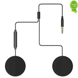 Auto nieuwe 3,5 mm microfoon luidspreker headset V4/V6 interphone hoofdtelefoon universele 1.2 m headset helm intercom clip plastic voor motorfiets