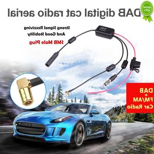 Auto NIEUW 3 IN 1 12V AERIAL SMA-versterker DAB FM AM Auto Radio Anti-Interference AMP Signaal Booster CAR Antenne 76-108MHz voor Marine Boat