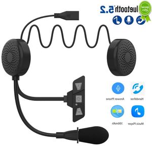 Voiture nouveau Bluetooth 5.2 casque de moto casque sans fil mains libres stéréo lecteur de musique haut-parleur réduction du bruit écouteur pour moto
