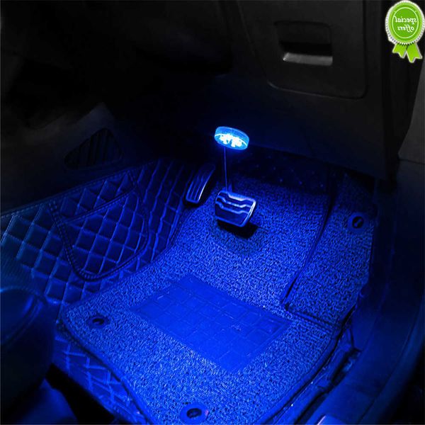 Coche nuevo Interior de coche luz táctil 6LED Mini techo lectura bombilla maletero reposabrazos caja LED hogar cocina armario armario intermitente sin batería