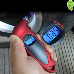 Auto nieuwe digitale autobandenbanden luchtstructuurmeter LCD -display manometer barometers tester voor autotruck motorfiets