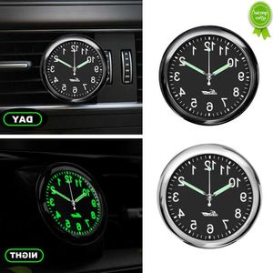 Auto nieuwe fluorescerende nacht vision -auto klokken zinklegering materiaal Auto mode horloges Automobile Decoration ornamenten met stevige sticker