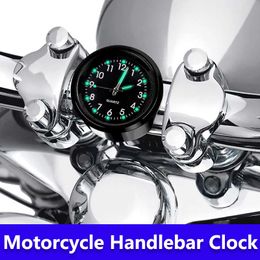 Voiture nouvelle moto vélo horloge Chrome étanche moteur guidon montage montre à Quartz en aluminium horloge lumineuse MotorAccessori vente en gros