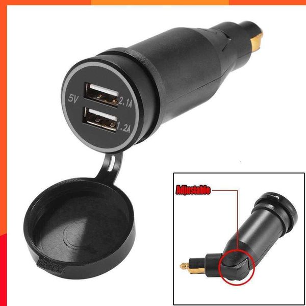 Adaptador de corriente USB para motocicleta BMW Hella DIN, cargador giratorio y ajustable, 5V, 3,3a, para viaje, nuevo