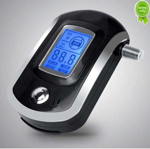 Coche nuevo nuevo profesional LCD pantalla policía Alcohol Detector Digital aliento Alcohol Tester analizador de aliento herramienta de seguridad de conducción automática