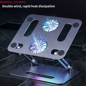 Auto nieuwe draagbare laptophouder ondersteuning Basis notebookstandaard voor MacBook Pro Lapdesk Computer Laptop Standventilator Fan koelbeugel Riser