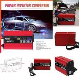 Nueva calidad del coche 500w CC a CA 12v a 110v 220v torno Dual Usb Zoom automático