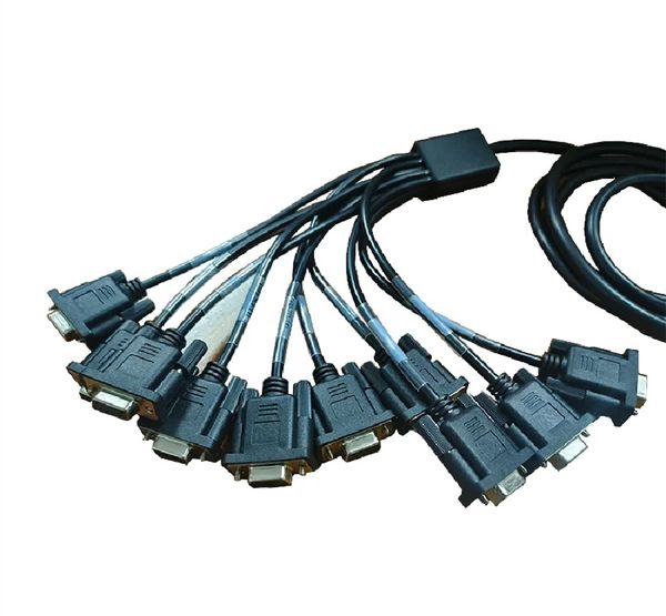 Cable de conexión de puerta de enlace de herramienta diangostic serial RS232 con interfaces hembra OBD macho a 10 OB9 para coche