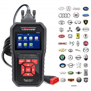 Scanner de Diagnostic automatique de voiture OBD2 ODB2 moteur de contrôle lecteur de Code de voiture automobile noir outil de Diagnostic de voiture OBD universel KW850219o