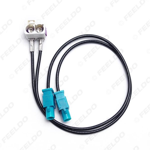 Adaptateur d'antenne Radio OEM 2 femelles à 2 mâles FAKRA II pour VW Jetta Golf MK5 MK6 Passat B6 B7 Tiguan RNS510 RCD510 310 #3937321Y