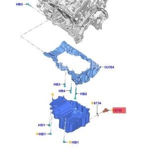 Autololie aftapplug met afdichtingsschroefbout voor Ford Mazda Lincoln Navigator MKX Autololie Pan afvoermoer Attin BC3Z6730A KX6Z6730B