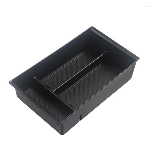 Organizador de automóviles 1 PCS Consola central Apoyabrazos Caja de almacenamiento Bandeja Accesorios ABS negro para Chery Tiggo 8 Pro Max 2024