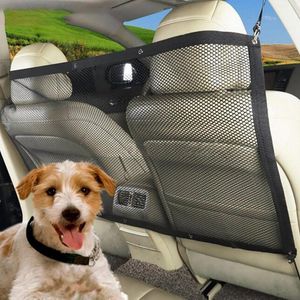 Organizador de automóviles 1 PCS Vehículo Productos para mascotas Red de protección Barrera para perros Aislamiento Fila trasera Barra de seguridad Protector